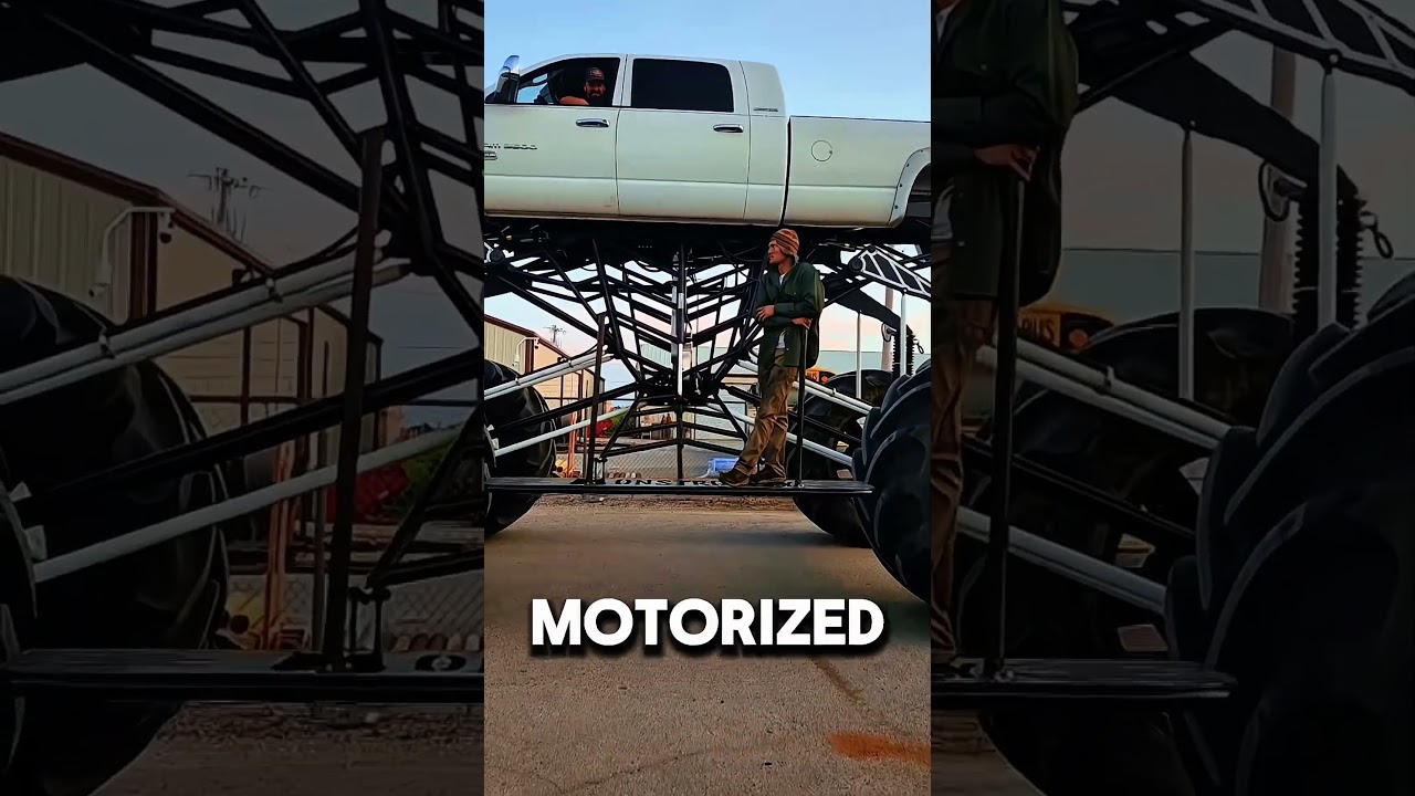 How Do Drivers Climb Into Giant Monster Trucks? 🚚😱