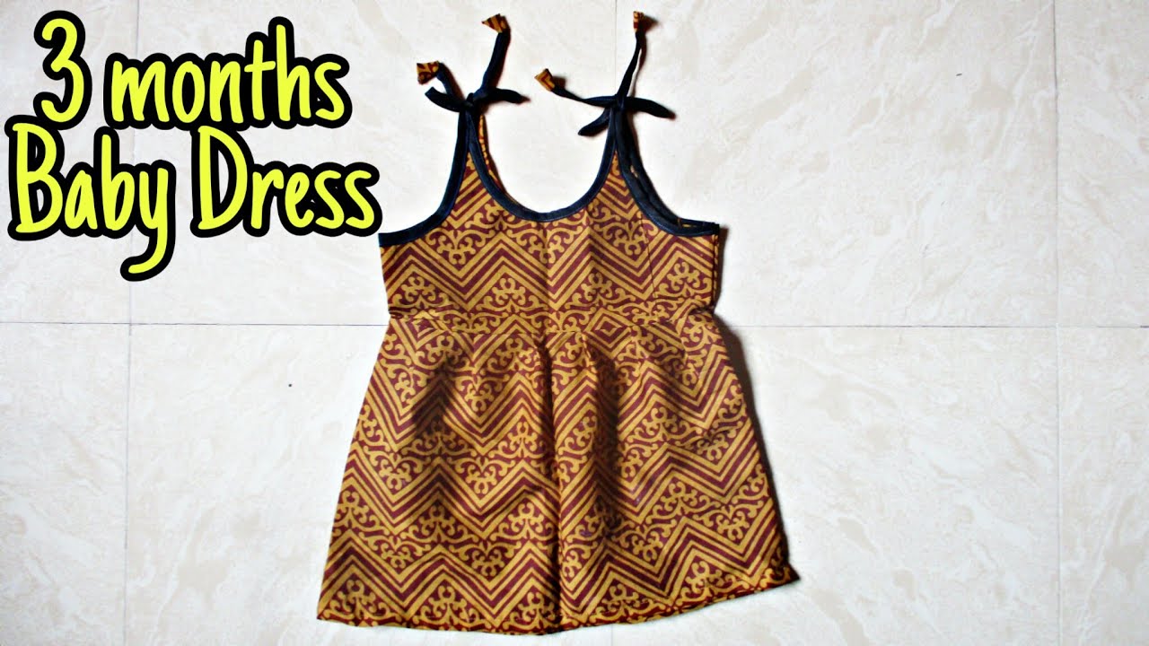 Cute 3 Months Baby Dress | Easy Cutting & Stitching Method In Tamil | Queen Tailoring