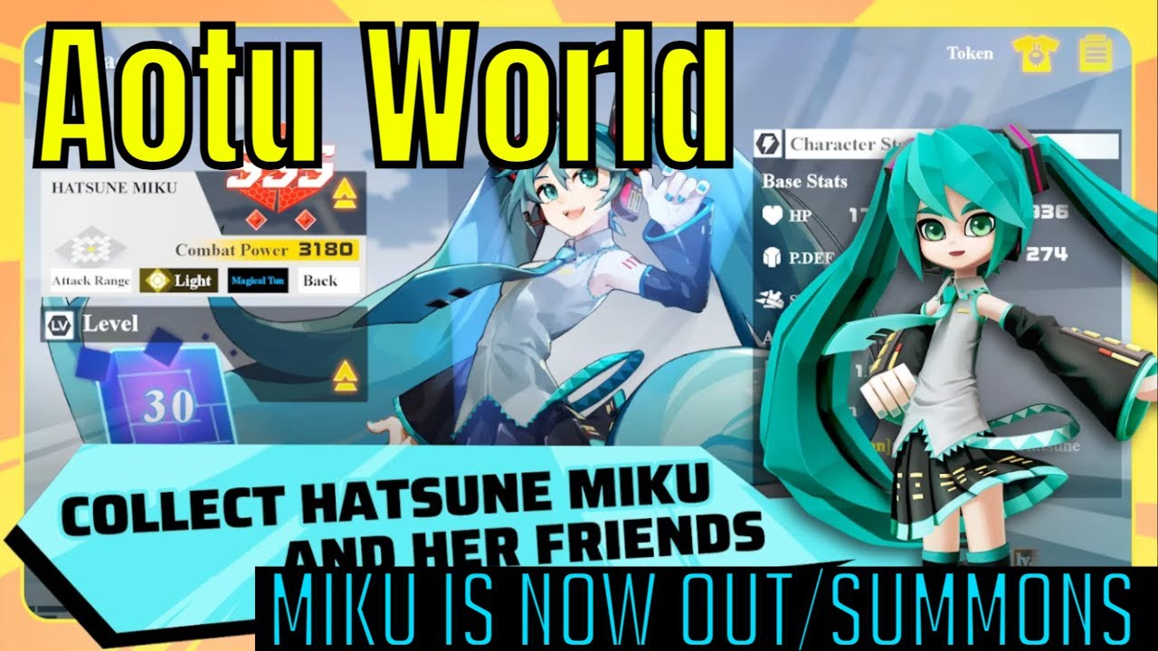 Aotu World - Hatsune Miku Collab/Gameplay&Summons