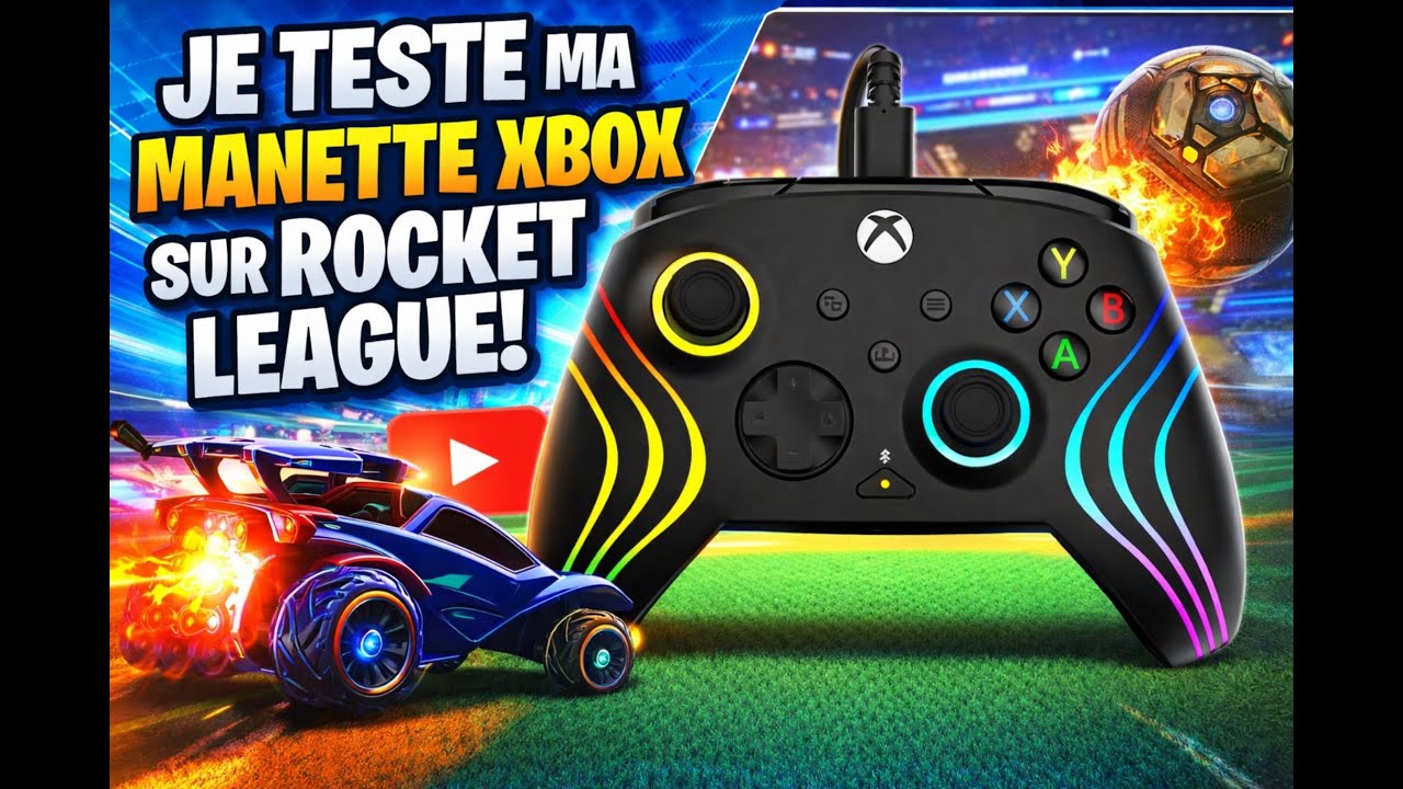 je test ma nouvelle manette xbox
