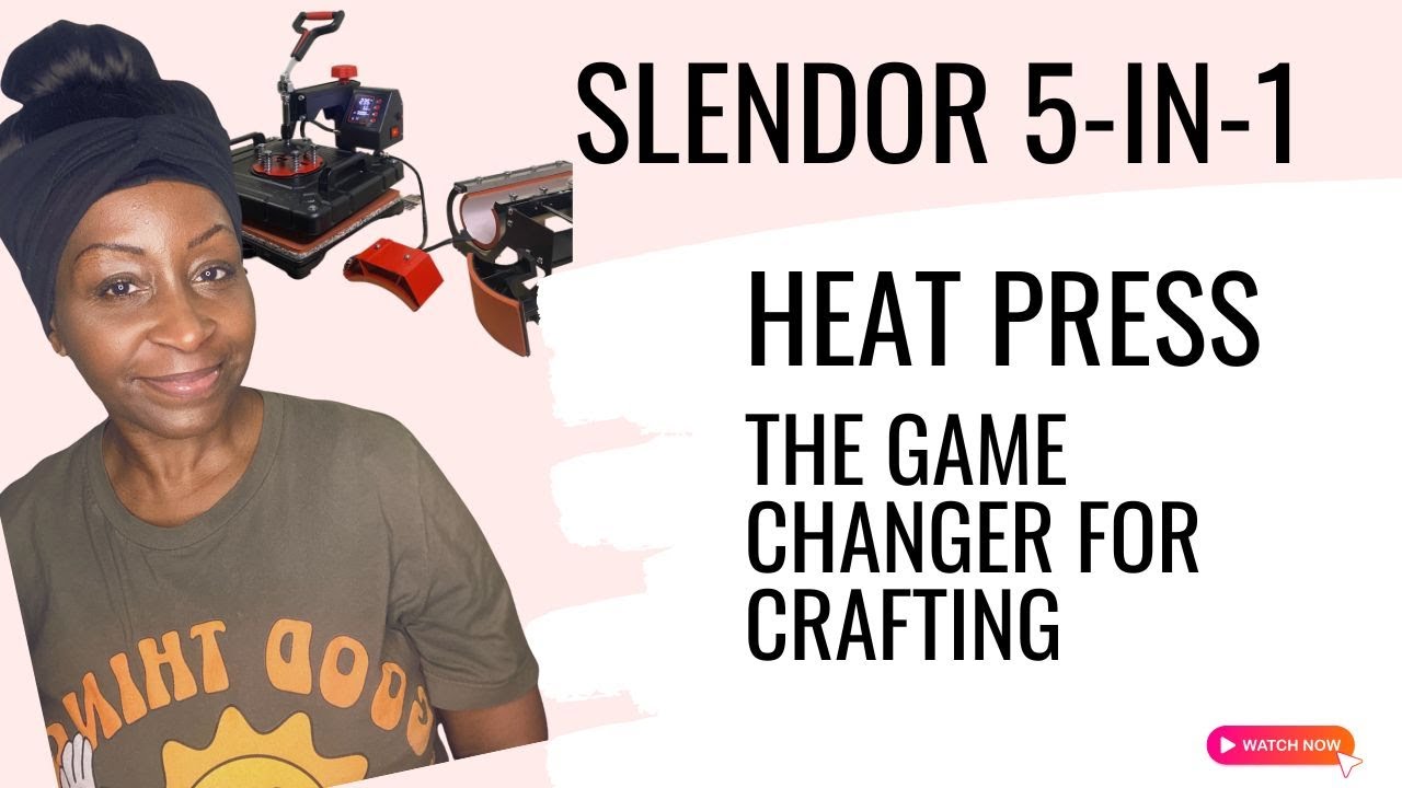 Slendor 5-in-1 Heat Press The GAME CHANGER for Crafting