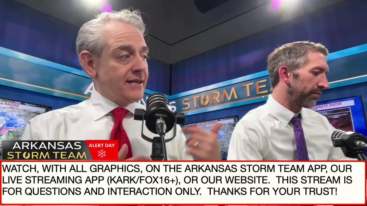 🔴Arkansas Storm Team Live... Round 2 moving into the state soon and it could be more impactful