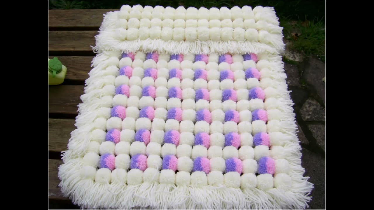 Pom Pom Blanket- Some of my blankets i have made on a pom pom loom frame