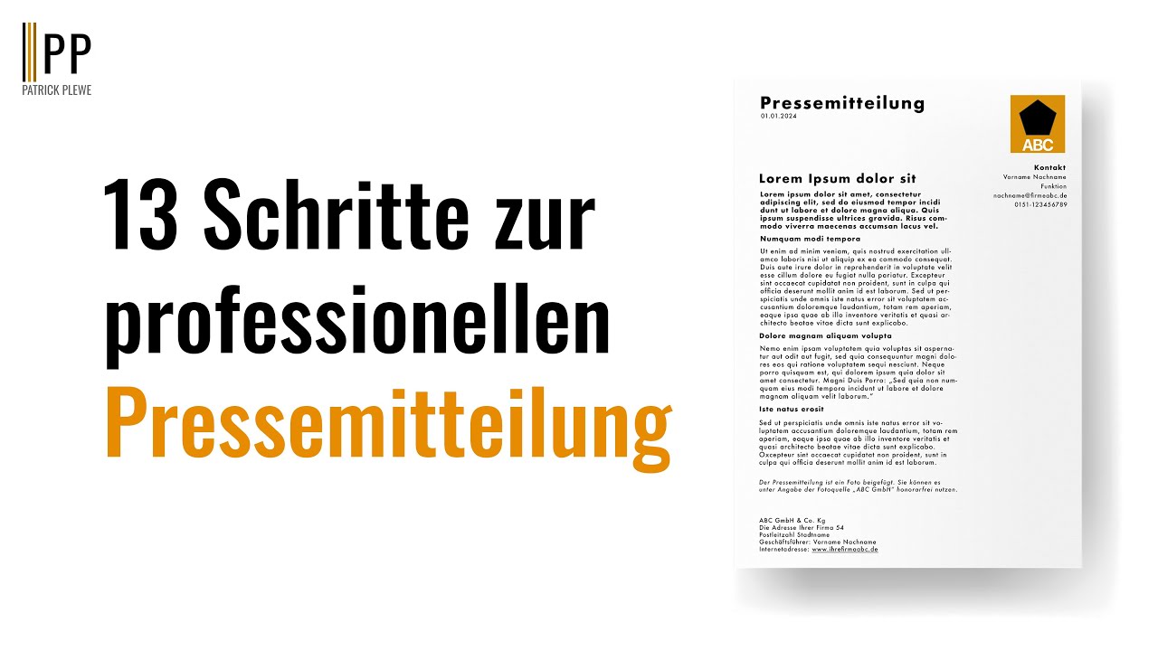 So schreibst du eine professionelle Pressemitteilung