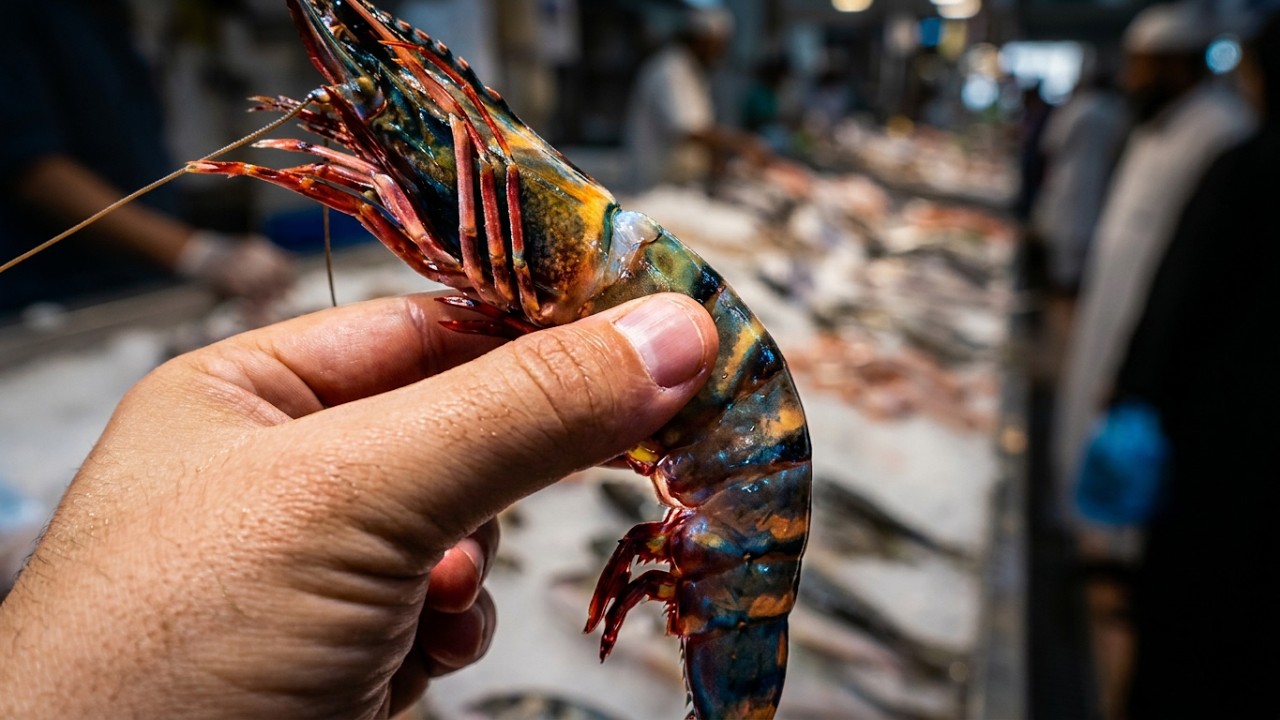 Discover the Secret to Finding the Perfect Shrimp in Abu Dhabi Fish Market!