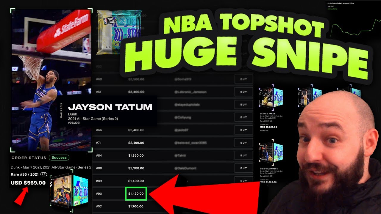 HUGE $500+ SNIPE NBA TOPSHOT! TIPS & TRICKS FOR MARKETPLACE!!!
