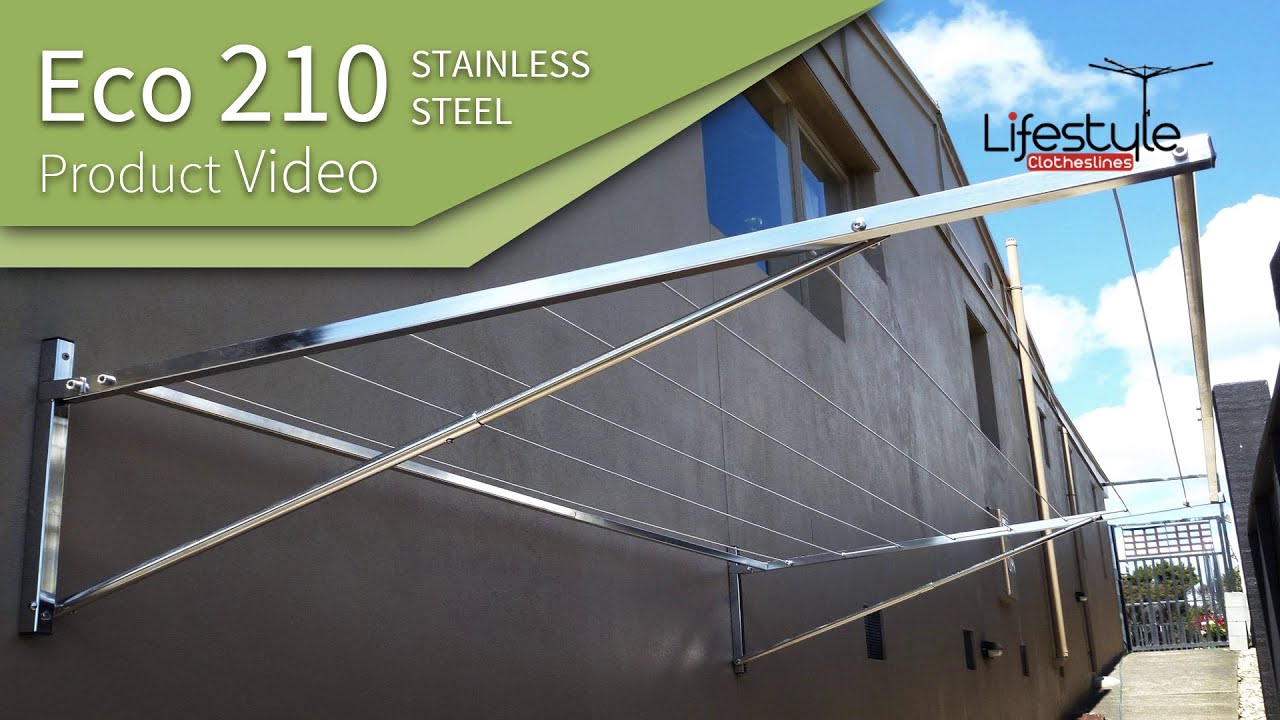 Eco 210 316 Stainless Steel Clothesline product Video