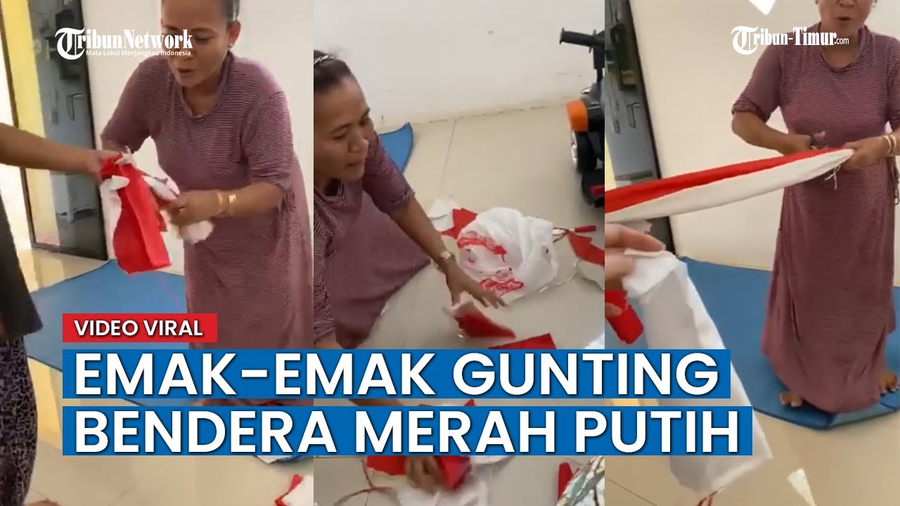 Viral di Sosmed Perempuan di Sumedang Gunting Bendera Merah Putih, Ramai di Media Sosial