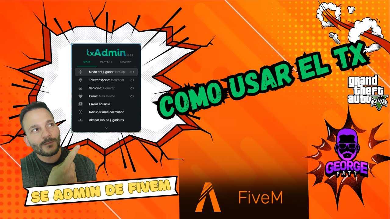 Como usar el TX en Fivem / Como ser Admin en Fivem 🤖🤖