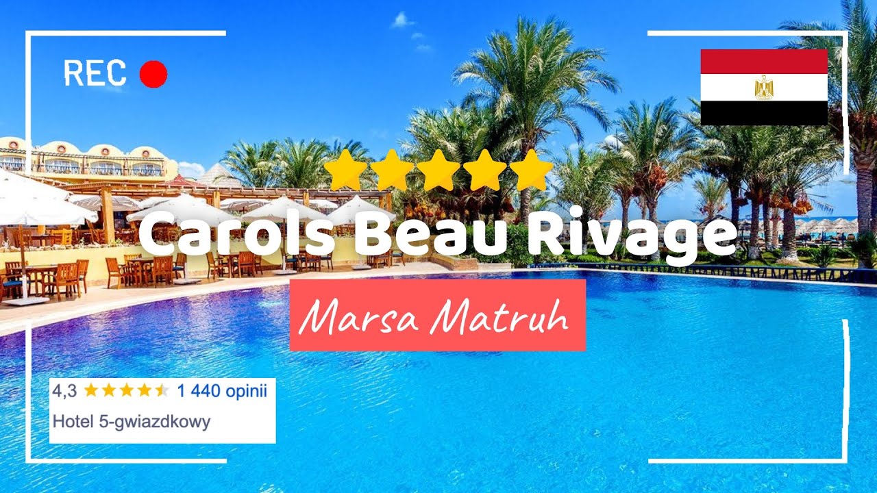 🇪🇬 Carols Beau Rivage 5*, Marsa Matruh, Egipt 🌊⛱ Hotel tour, piaszczyste plaże, lazurowa woda #egipt