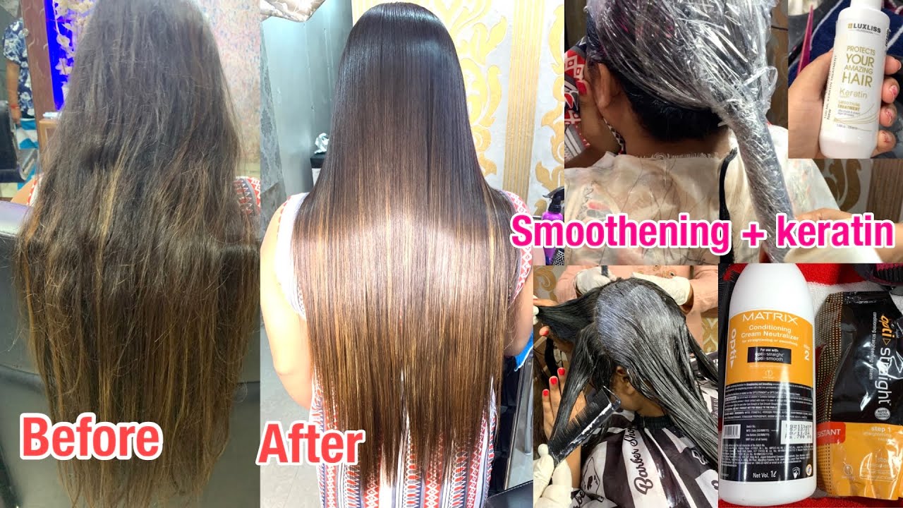 Hair smoothening और Hair keratin एक साथ एक ही दिन मैं कैसे करे ?? Re growth hair smoothening