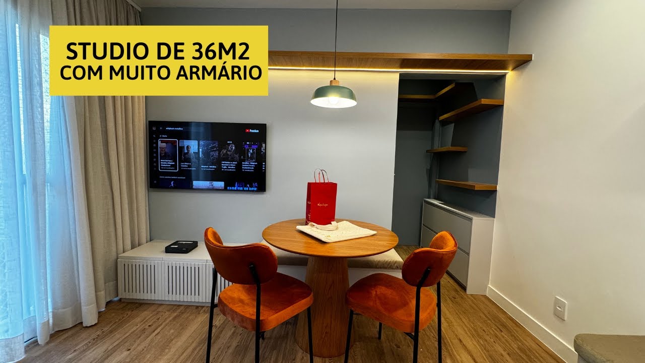 Tour Studio de 36m2 Com Muito Armário