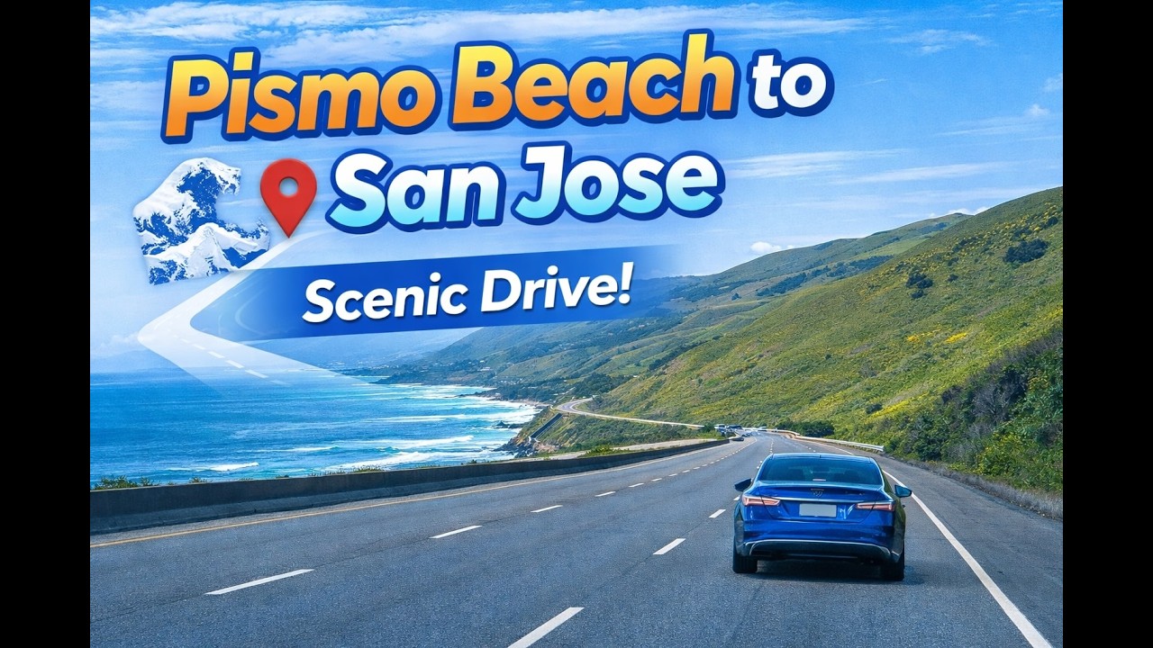 Pismo Beach to San Jose Scenic Drive 🌊 | California Coastal Road Trip Vibes