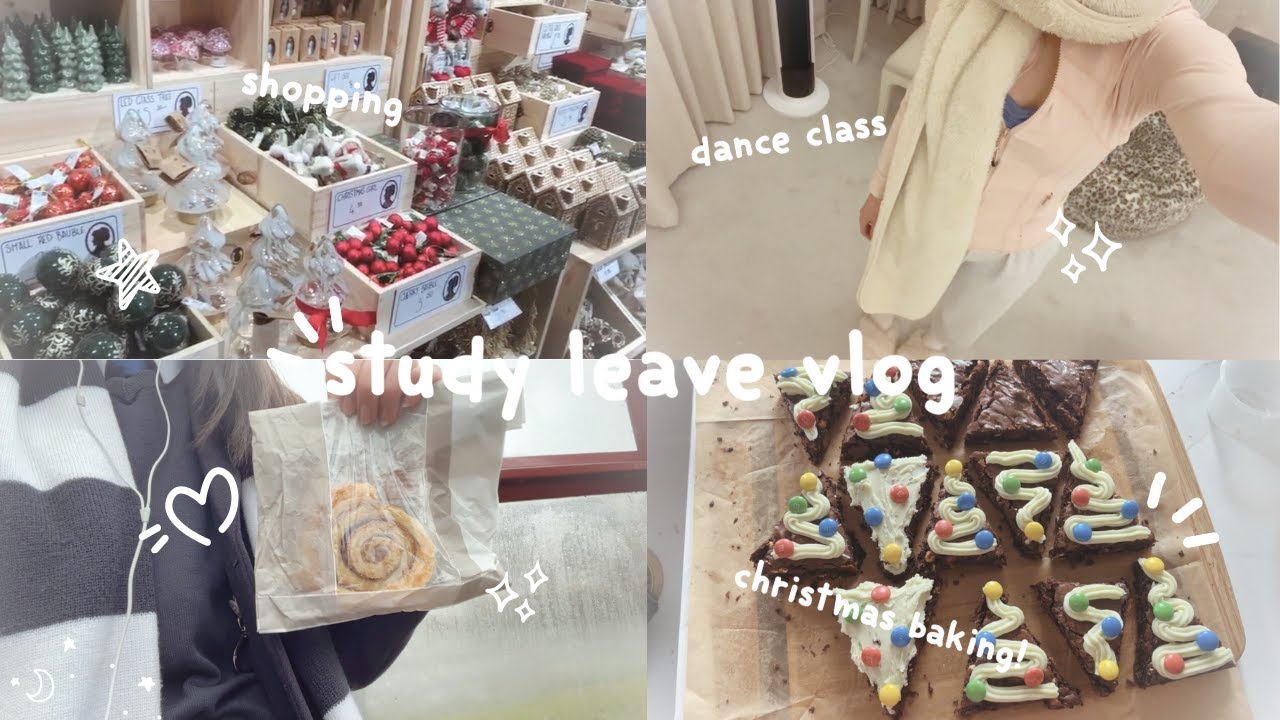 What I do during study leave ⋆.˚˖࿔ ࣪| baking, studying, shopping & more!