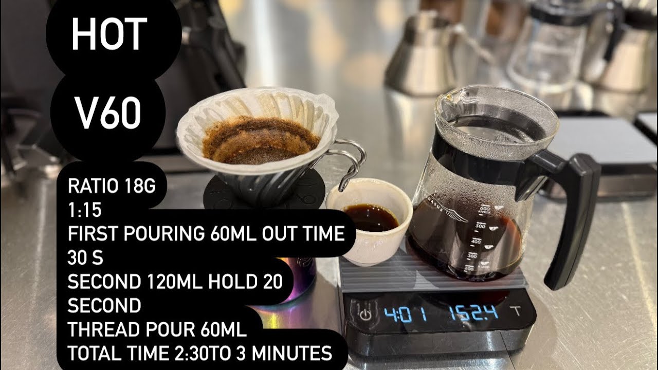 How to make manual brew coffee ☕️ #v60