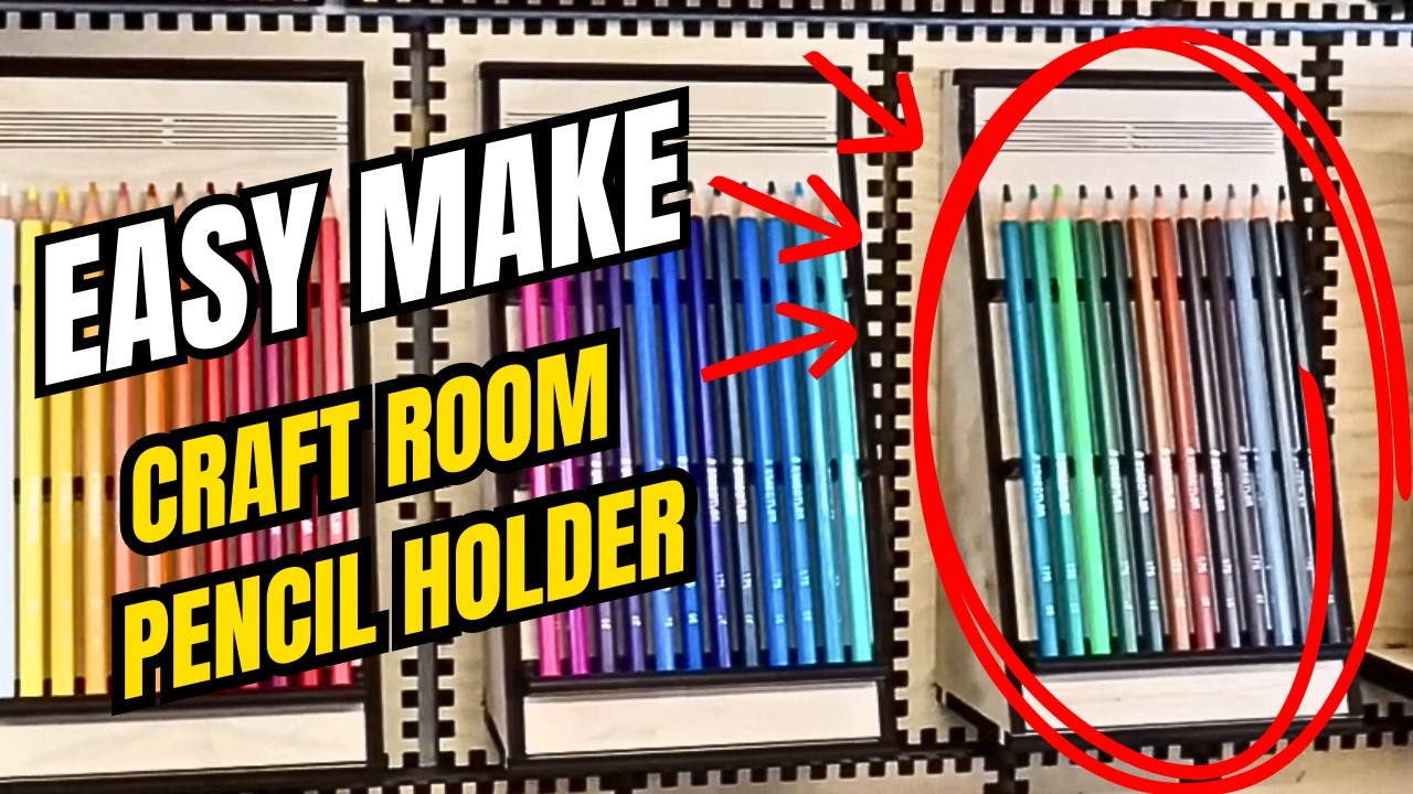 Craft Room Pencil Holder: Ideal Beginner Project