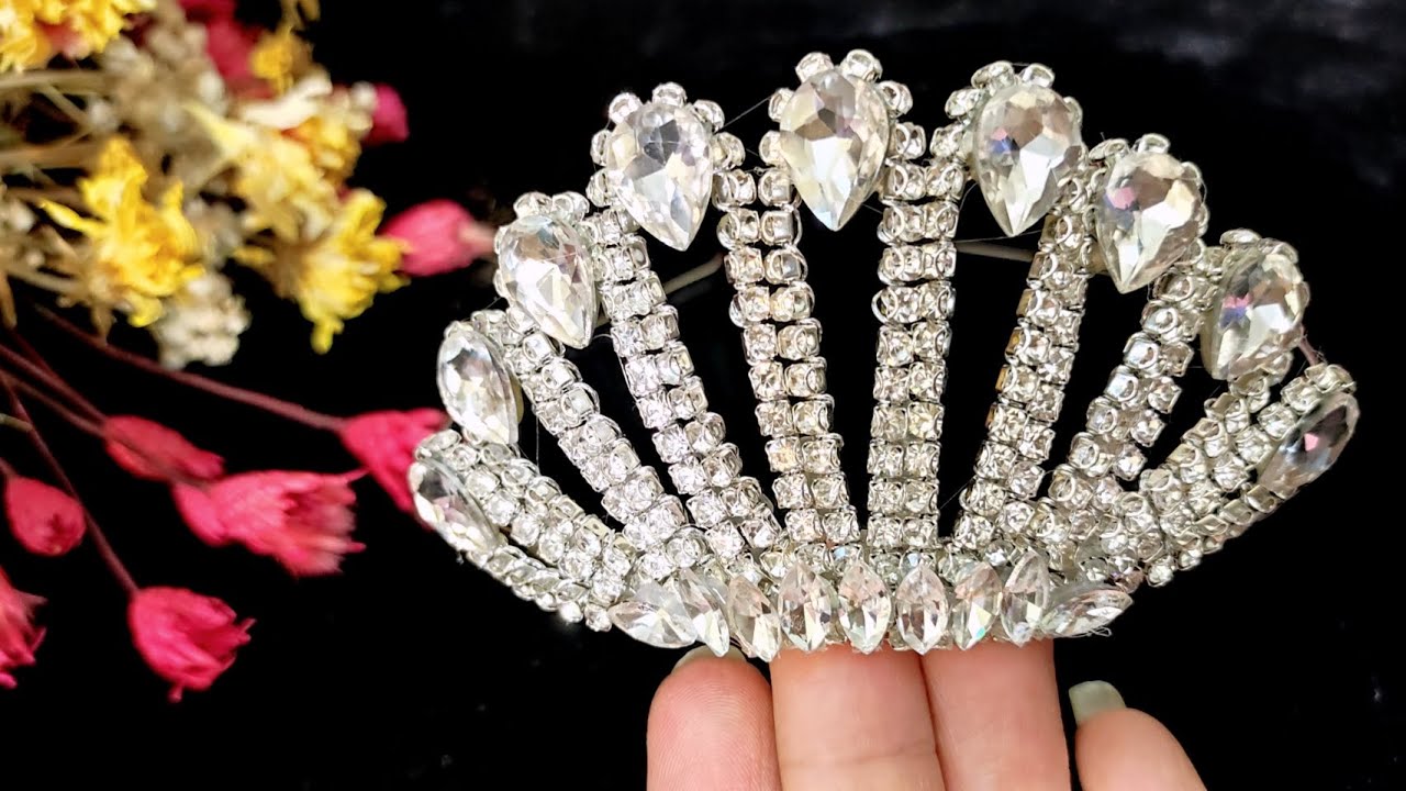 Wire wrapping crown - Making crown with rhinestones