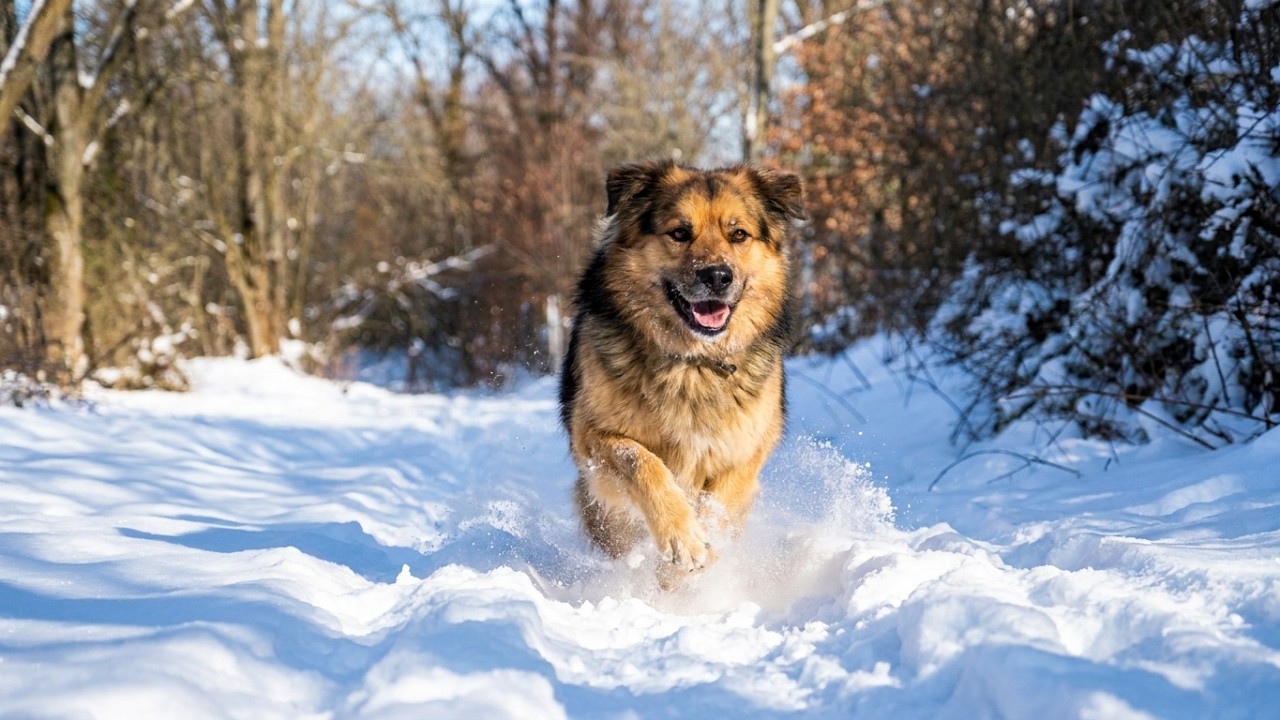 Balade avec le chien du voisin