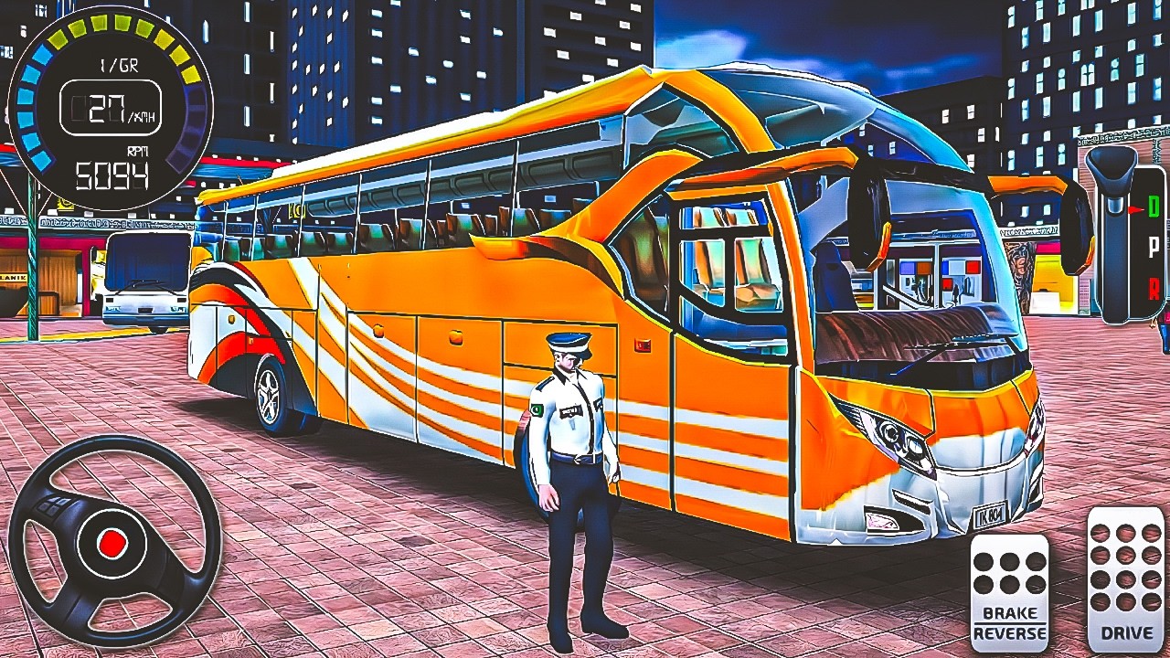 City Bus Coach Driving Games | Modern Passenger Transport - Android Gameplay