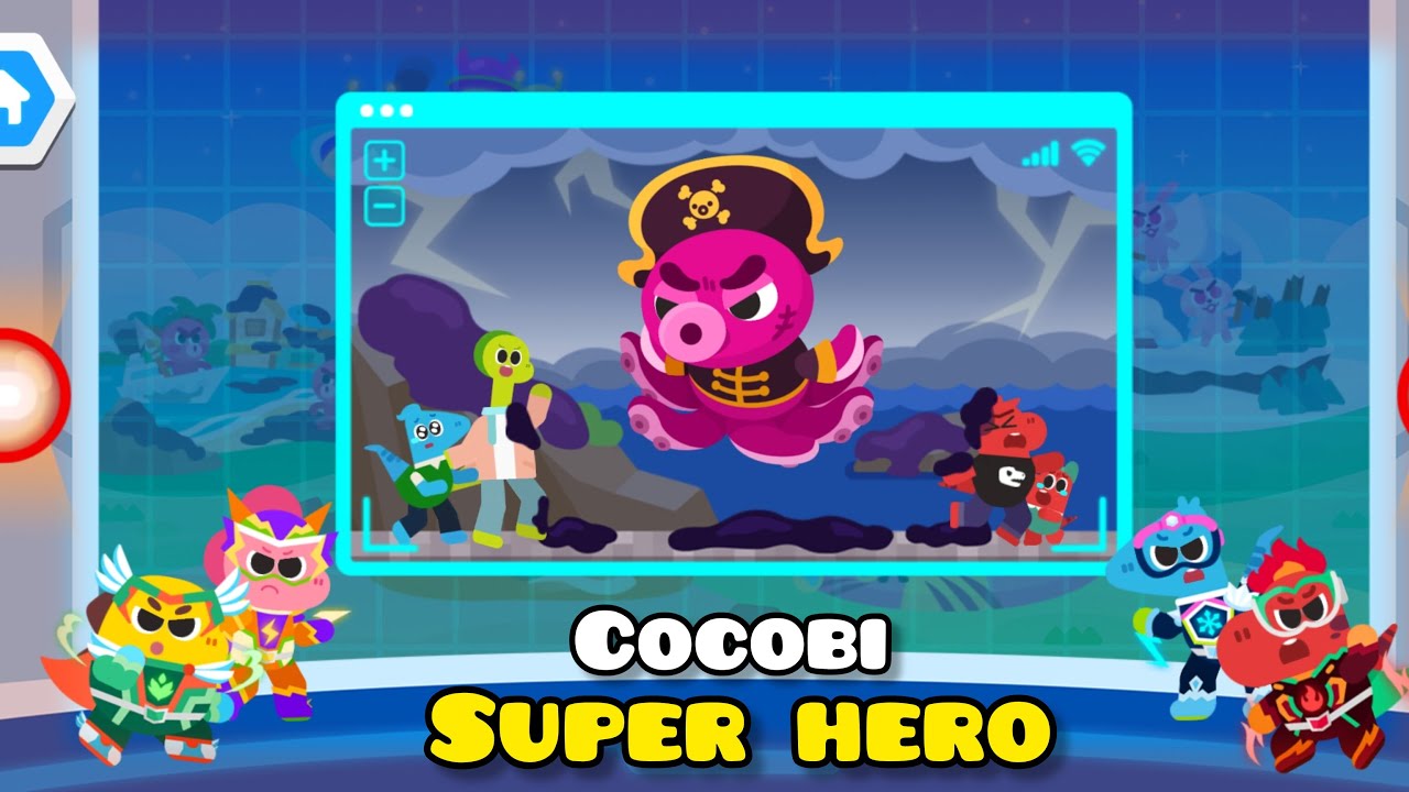 Кокоби-супергерой! Супергерои против боссов. Air Hero 7 #cocobi