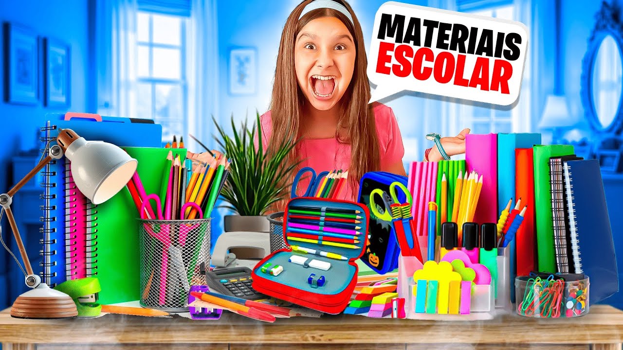 TUDO QUE TEM DE MATERIAL ESCOLAR NA MINHA ESCRIVANINHA *Mostrei e testei tudo
