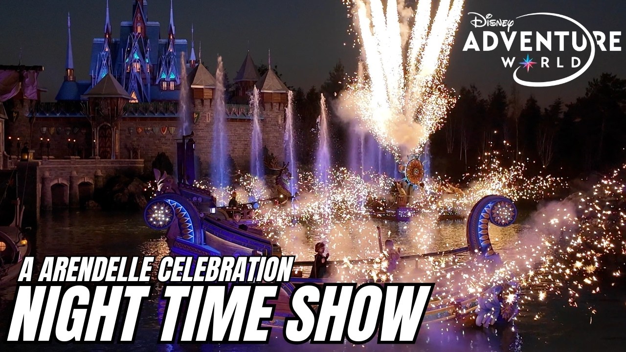 Night Time show - A CELEBRATION IN ARENDELLE at World of Frozen in Disneyland Paris 2026 ❄️