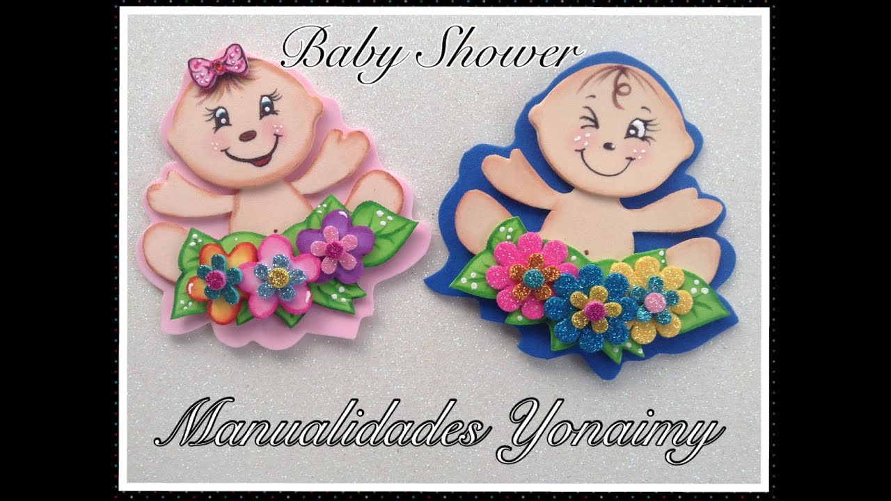 BEBE  CON  FLORES  PARA  BABY SHOWER .