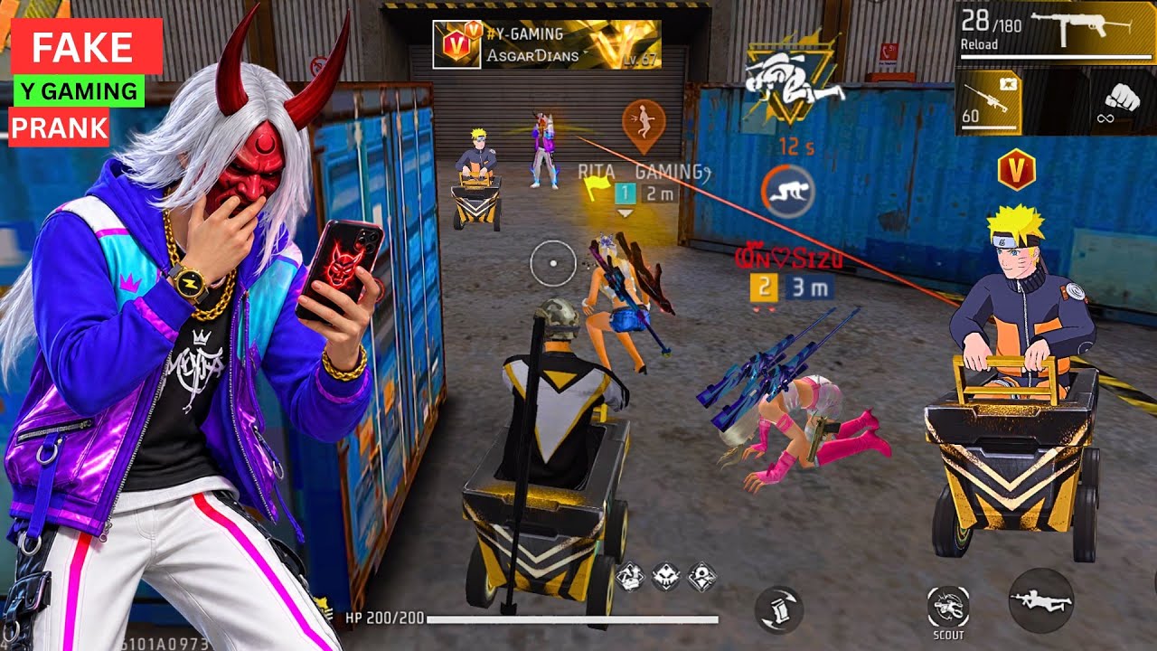 Fake Y GAMING in Free Fire | Kallu Kaliya Prank 😂 | Free Fire Funny Video | Garena Free Fire Max 🔥