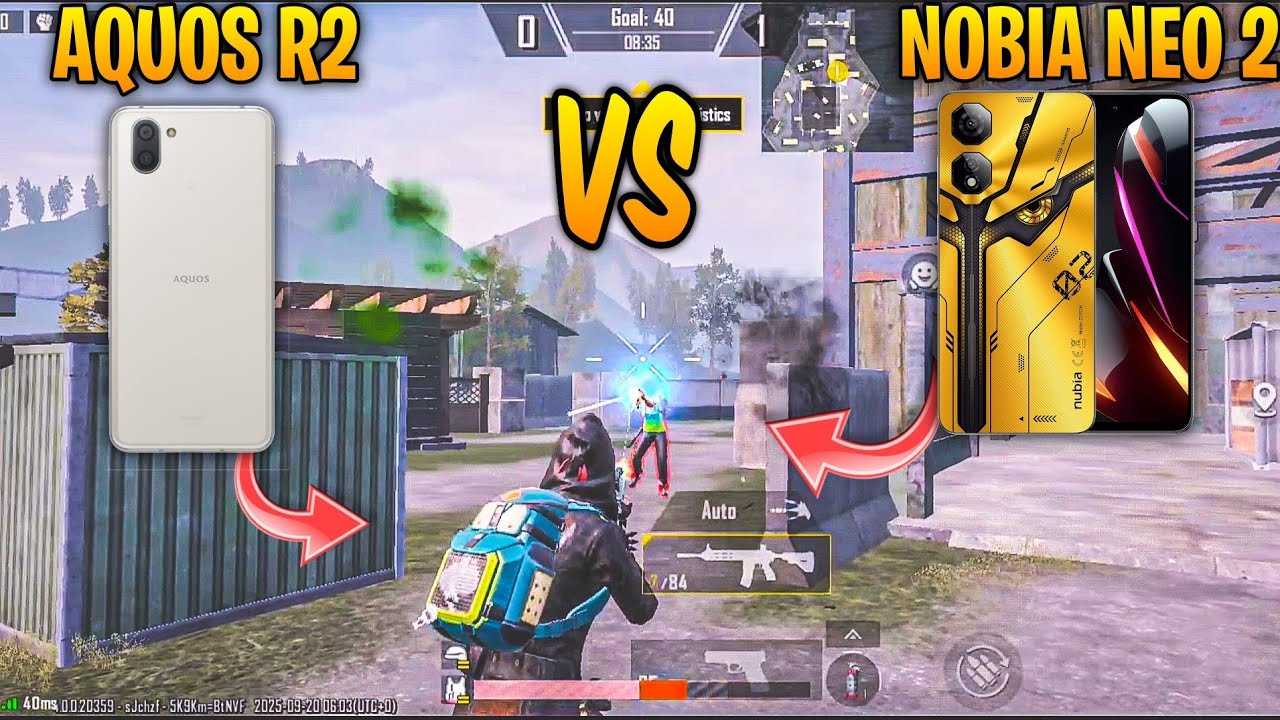 AQUOS R2 VS NOBIA NEO 2 PUBG TEST🔥WHO IS BEST🤔BULLET CONNECTIVITY & LAG TEST 