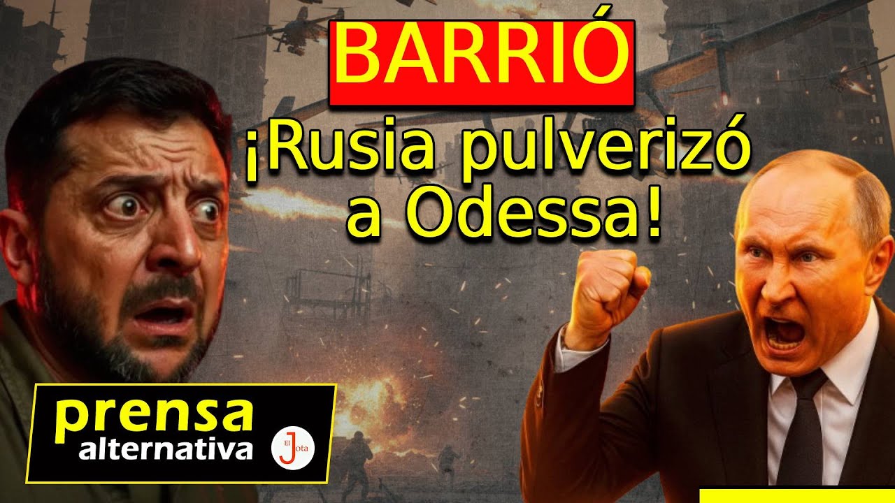 Odessa devastada ¡Artillería rusa acabó con drones ocultos! ¡No pudieron respirar!
