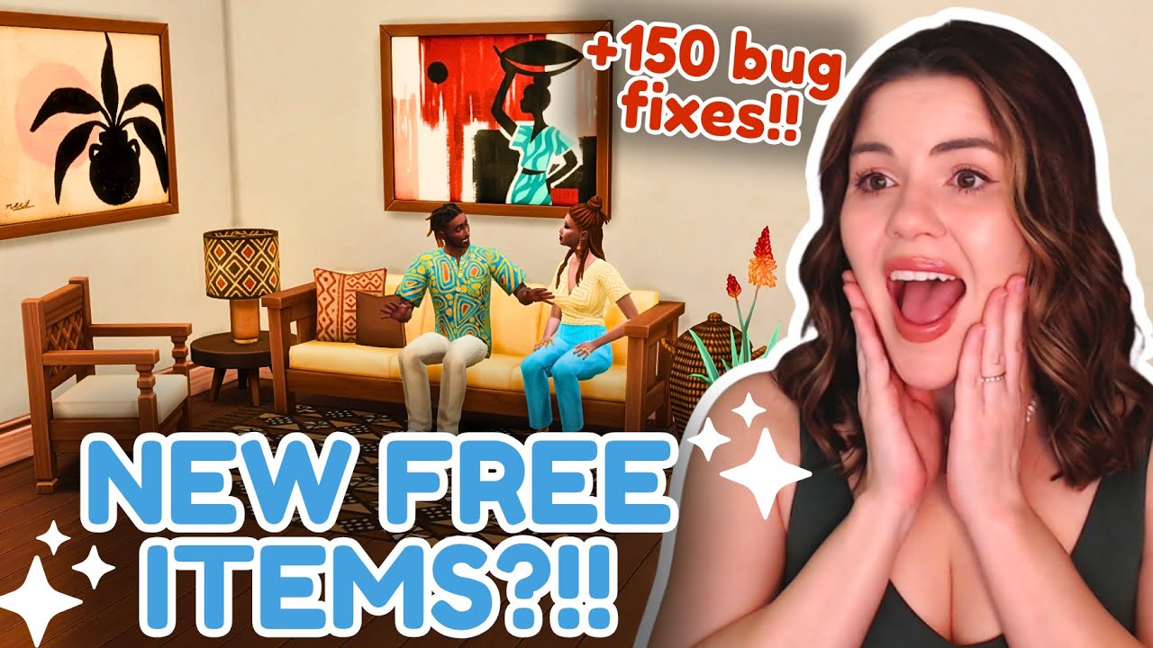 БЕСПЛАТНЫЕ новые предметы для Sims 4 + 150 исправлений ошибок!? 😱 (обзор масштабного обновления)