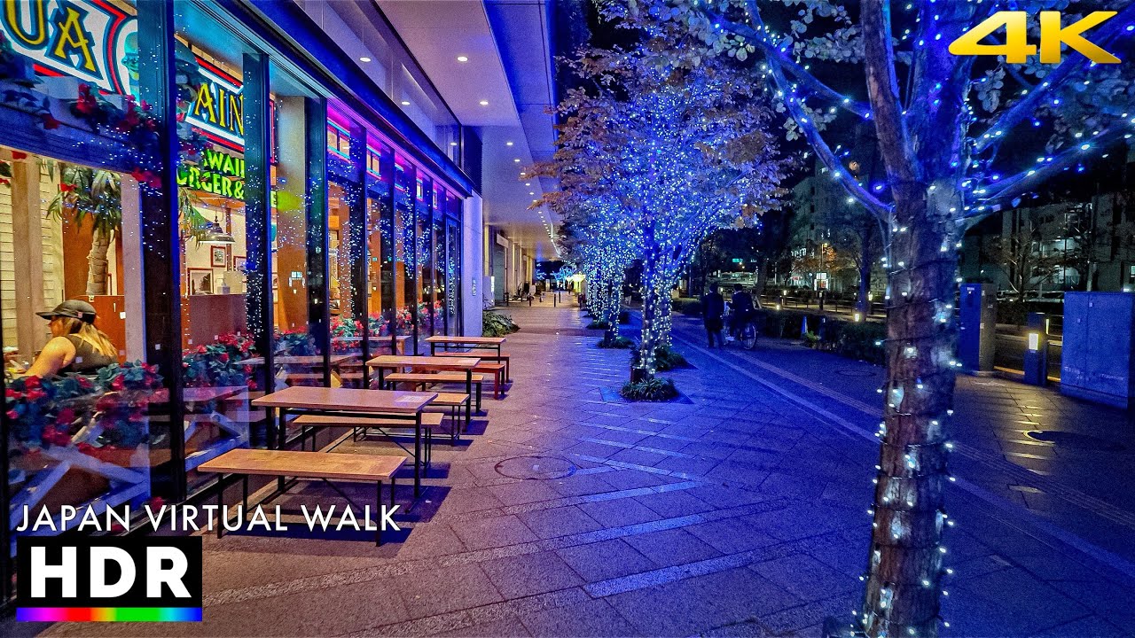 Japan - Tokyo Skytree Tower Christmas Lights Walk to Asakusa • 4K HDR