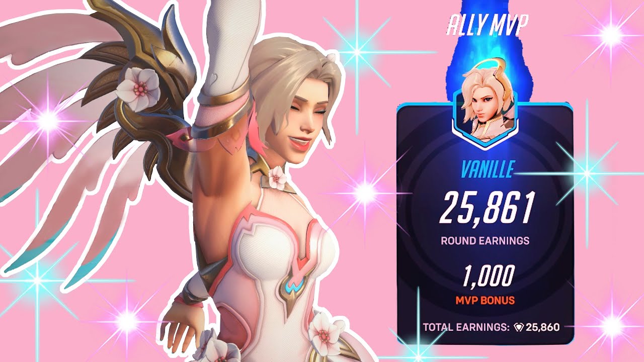 earning big on Mercy!!! ♡ Mercy OW2 Stadium
