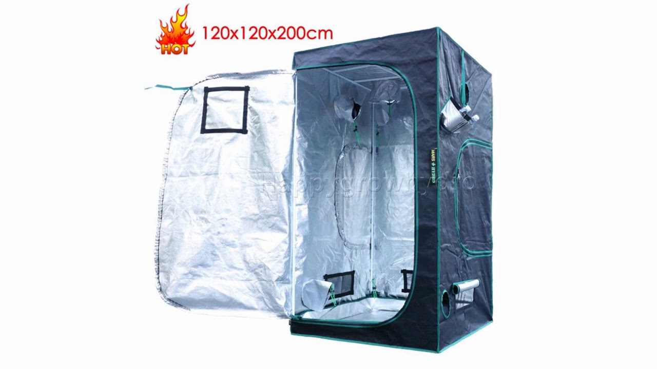 1680D Marshydro Grow Tent/Box 120*120*200 cm for Hydroponics Indoor LED Grow System