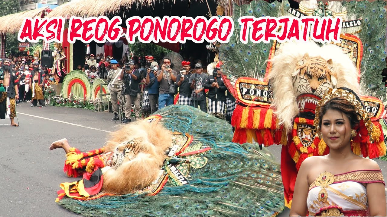 𝐕𝐈𝐑𝐀𝐋𝐋!!! Reog Ponorogo BALI 𝐓𝐞𝐫𝐉𝐀𝐭𝐮𝐡 saat Pentas , Parade Budaya