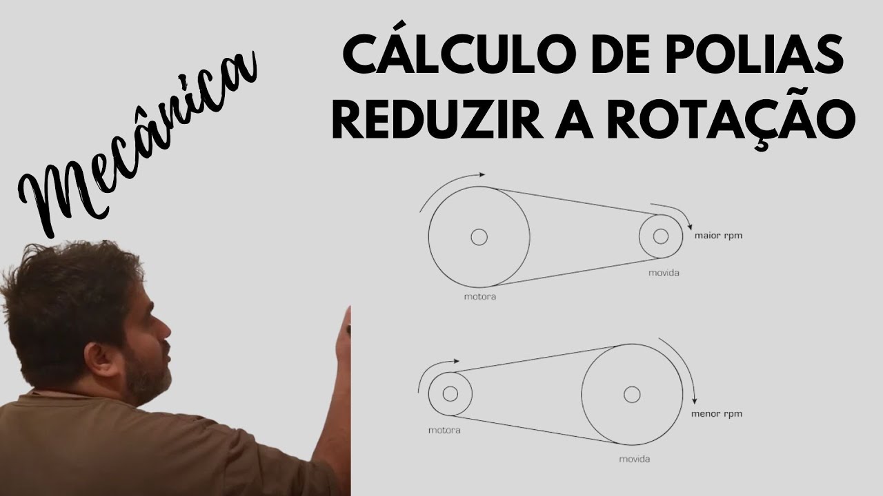 Cálculo de Polias - Como reduzir a rotação de um motor usando polias