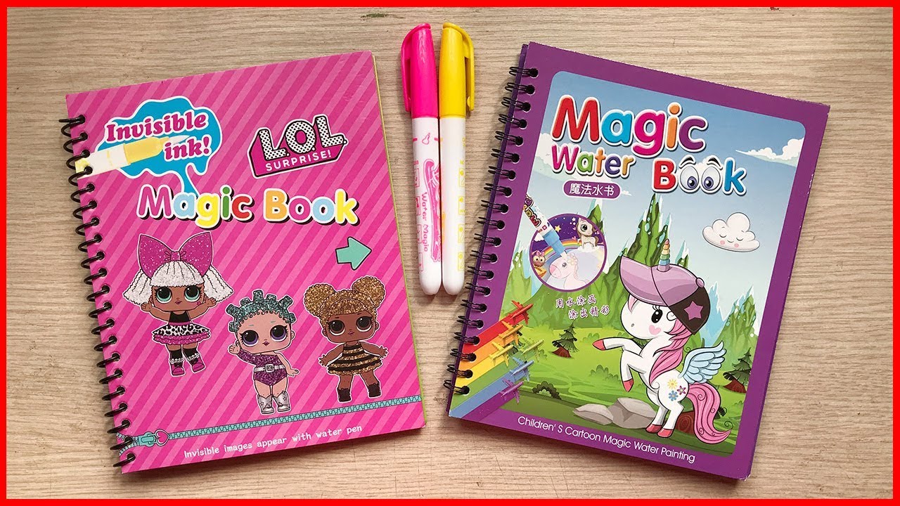SÁCH TÔ MÀU MA THUẬT BÚP BÊ LOL & NGỰA UNICORN - Magic water book (Chim Xinh)