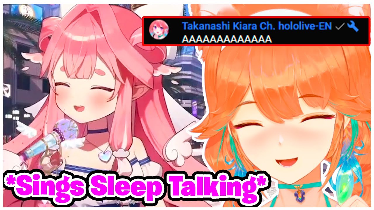 Kiara Visits a small Vtuber's Stream and her reaction is Priceless...