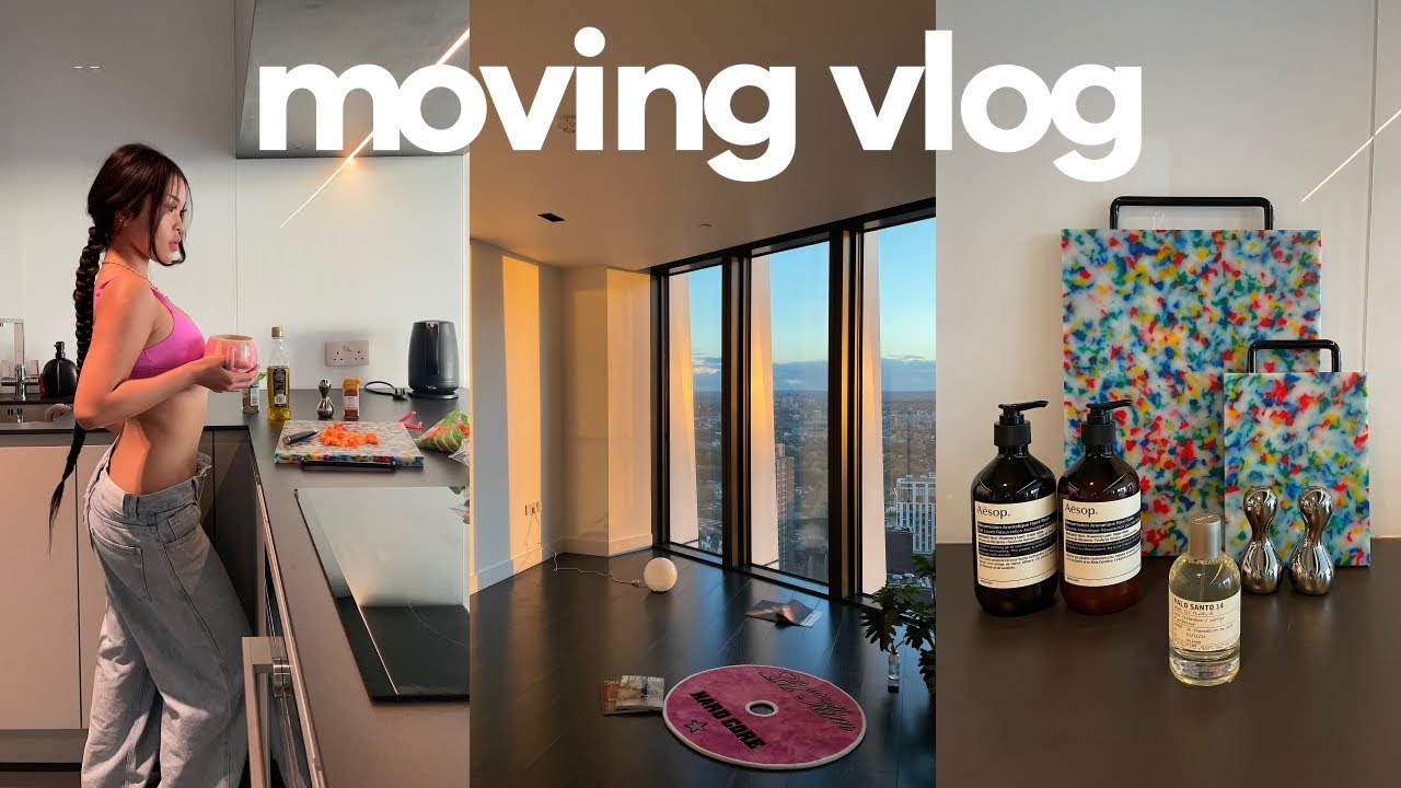 LONDON MOVING VLOG 2 | furnishing, cleaning & organizing the apartment, exploring london