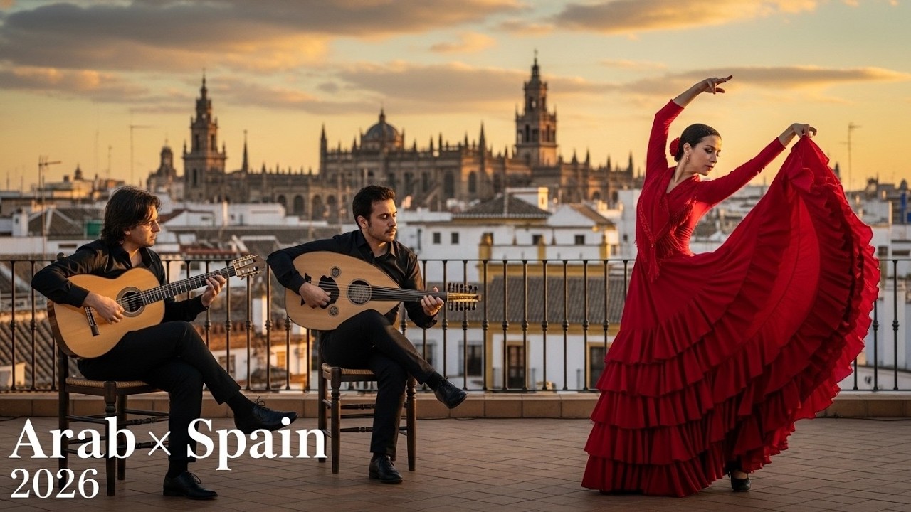 Flamenco Spanish Guitar & Arabic Oud – Andalusian Nights Instrumental