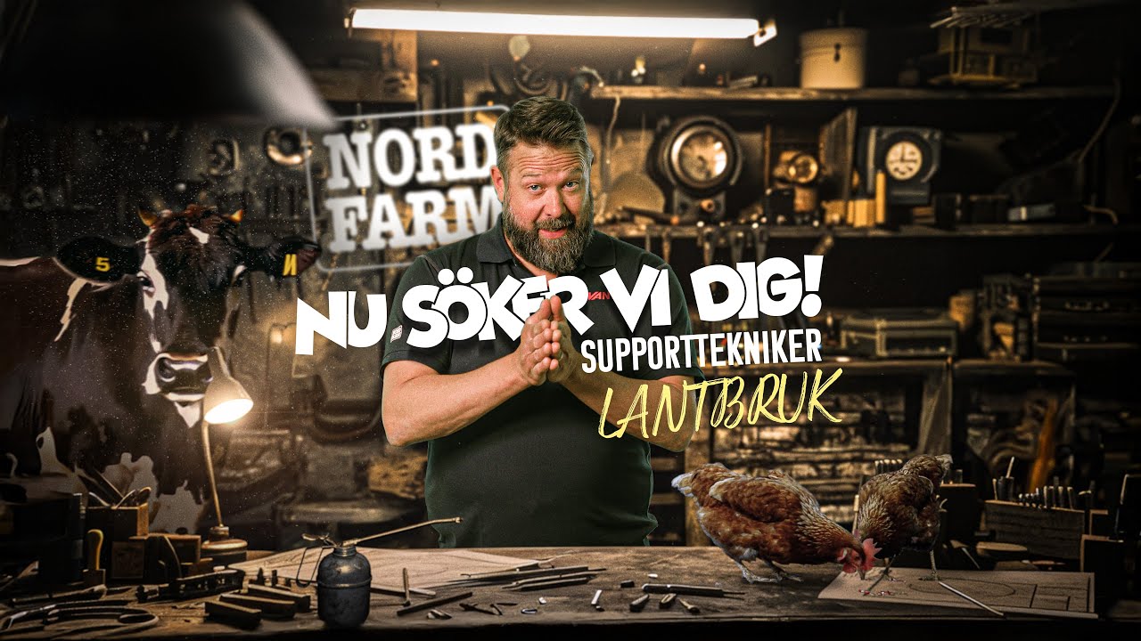 Nordfarm rekryterar Supporttekniker - Lantbruk