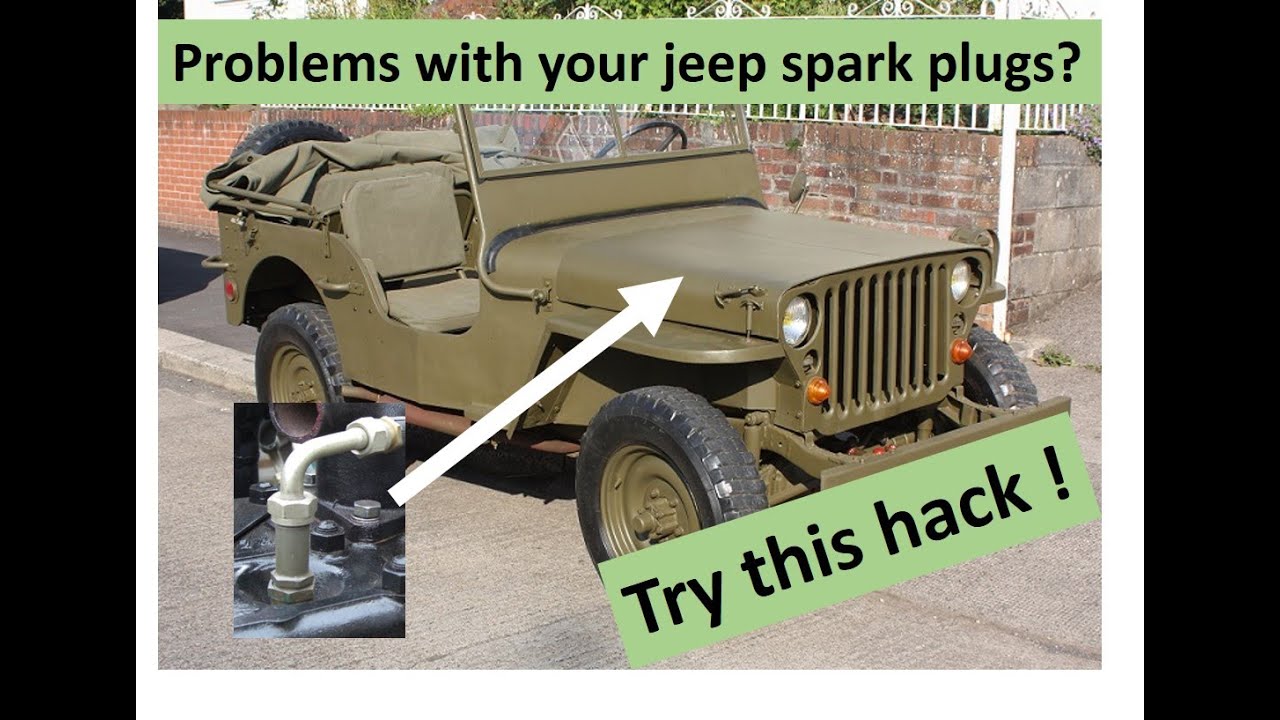 Hotchkiss m201, Willys jeep, supressed spark plug exchange. Workshop blog fixing poor sparking plugs