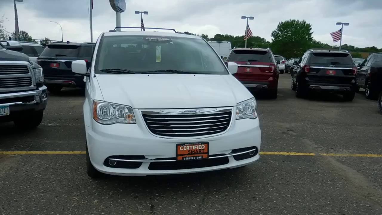 Used 2015 Chrysler Town&Country Touring White 3.6L V6 FWD- Elk River, St Cloud, Minneapolis, MN