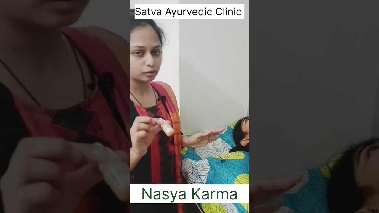 Nasya karma process | How to do Nasya karma? | नस्य कैसे करे ? | नस्य कर्म विधी |&nbsp;&nbsp;#ayurveda #nasyam