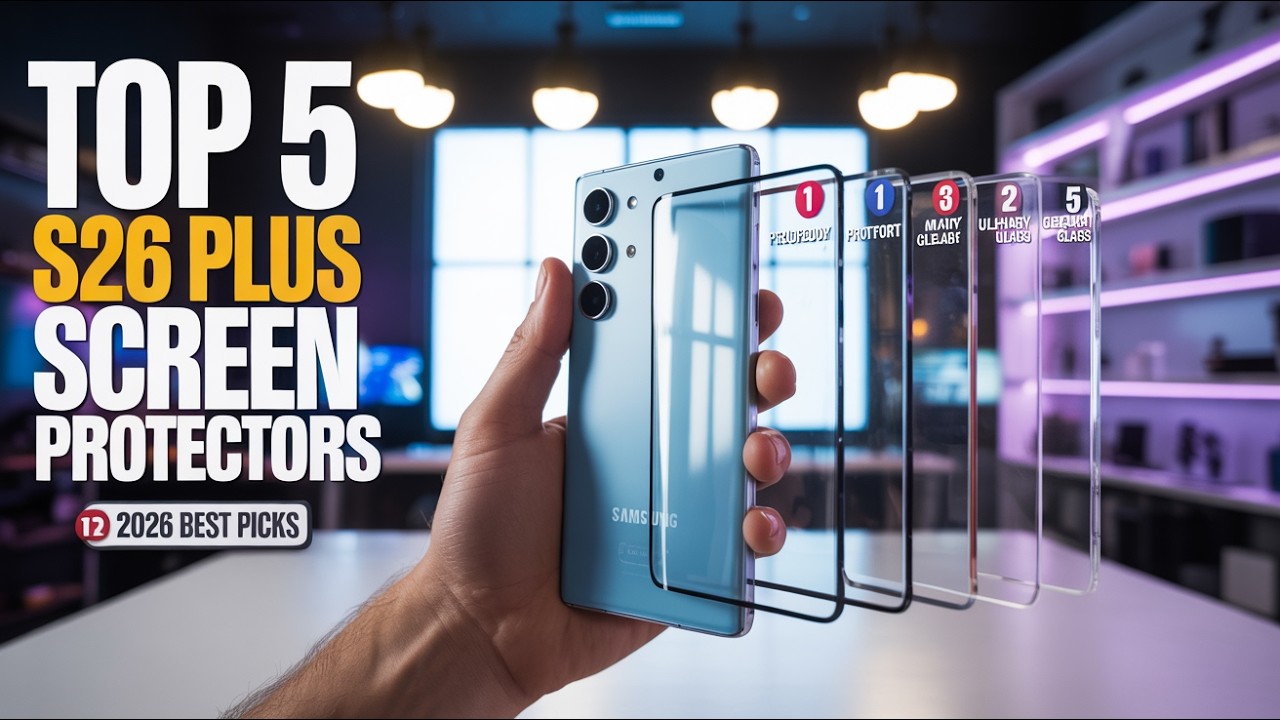 Топ-5 лучших защитных пленок для экрана Galaxy S26 Plus 2026 года!