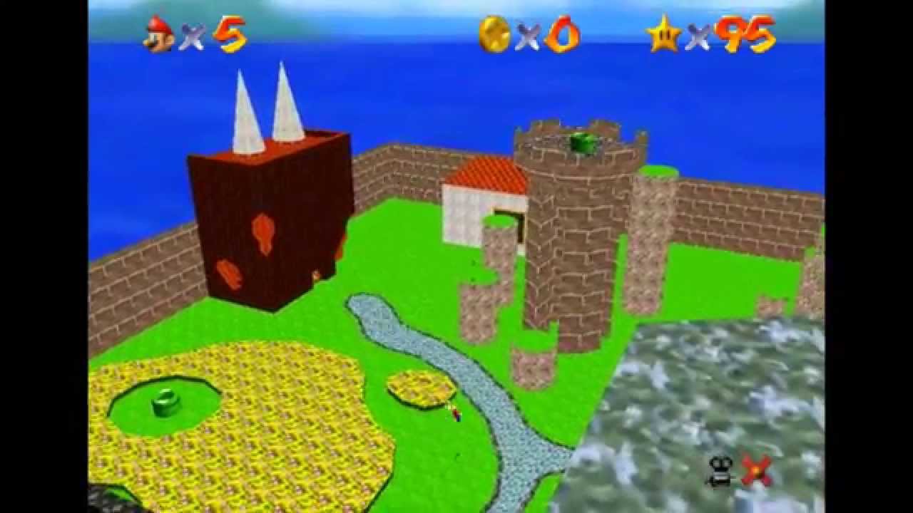 Super Mario 74: All Overworld Stars and Signs