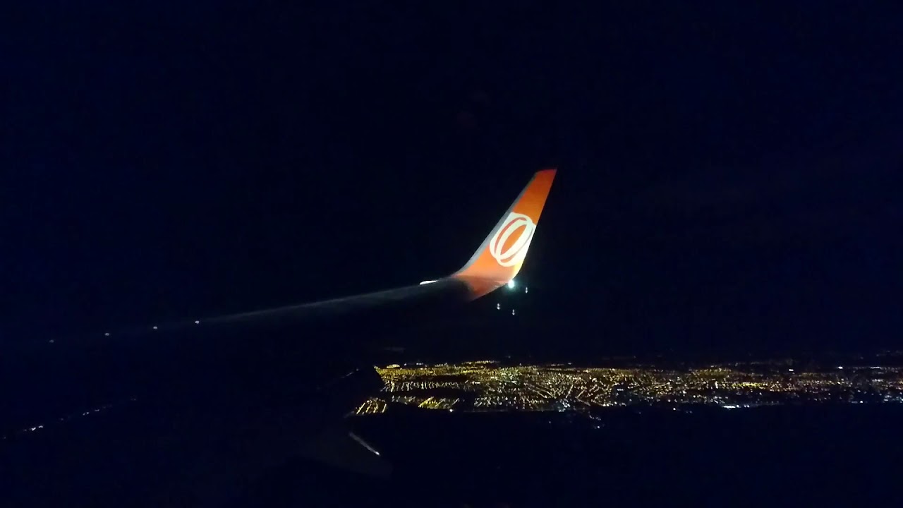 Aterrisagem noturna em Porto Alegre
