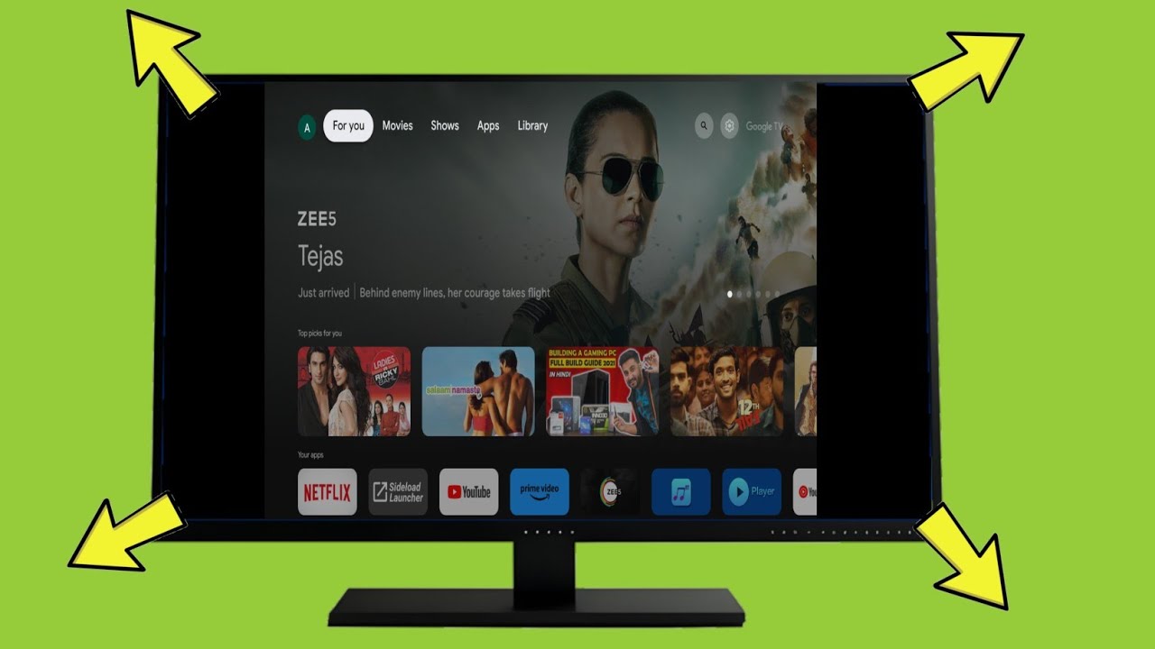 Google TV / Android TV: Как увеличить размер экрана | Проблема с размером экрана, настройка отобр...