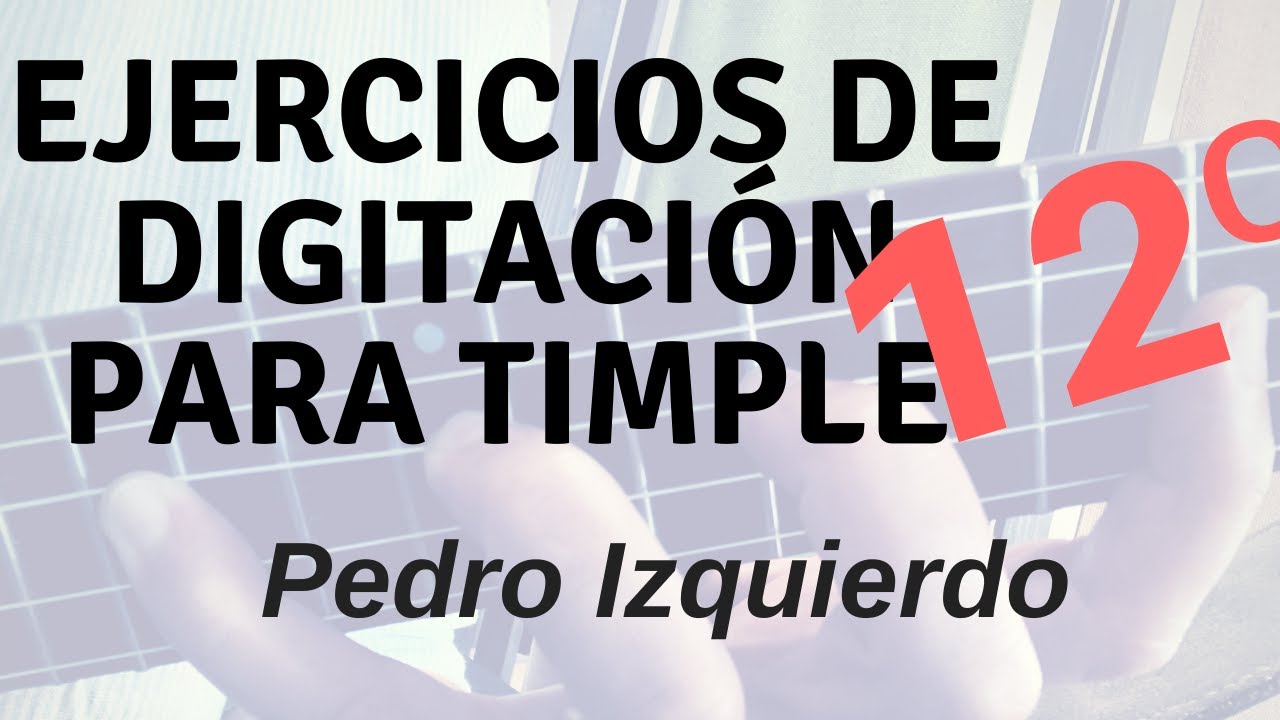 ✅Ejercicio 1️⃣ 2️⃣  de digitación para TIMPLE por el timplista Pedro Izquierdo