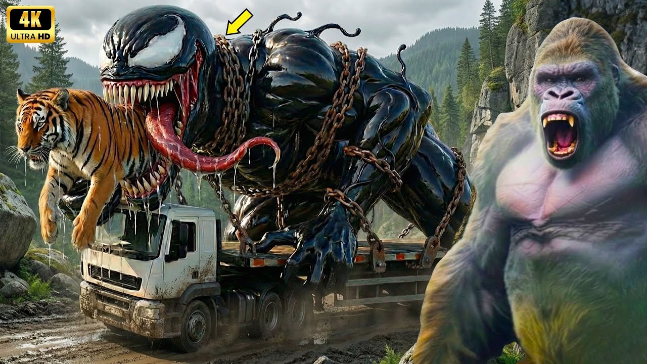 King Kong vs Monsters Full Movie | Venom vs Inostrancevia | Epic Battle 4K Ultra HD